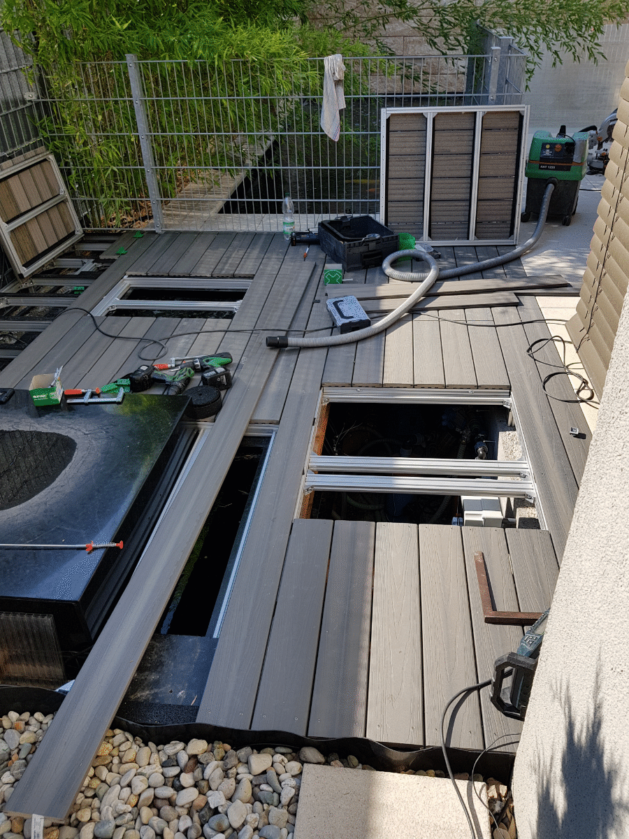 Filterabdeckung / Terrasse ( Ketsch )